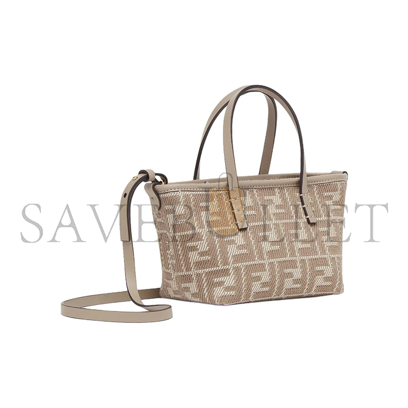 F**di roll mini fabric gray 8bs096aupxf1snp (15.5*13*11cm)